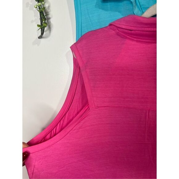 T by Talbots Collared Tank Top Shirts Bundle Plus Blue Pink - Picture 6 of 9